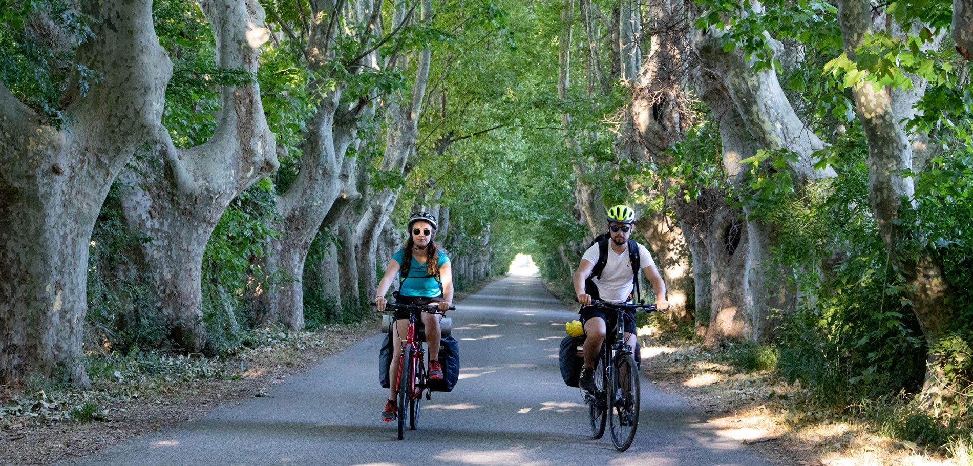 Cyclistes sur la Via Rhona © Hocquel