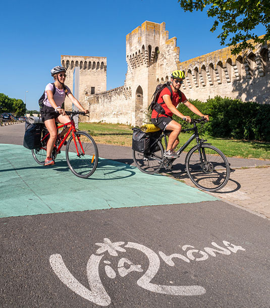 de Via Rhôna in Avignon